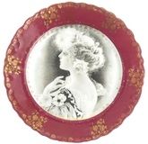 Porcelain plate "Female" Kuznetsov porcelain, First half of 20th century