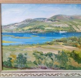 Volga landscape, Tsarevshchina-Sokolinaya Gora Canvas, oil