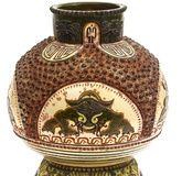 Kuznetsof Ceramic vase with oriental motifs
