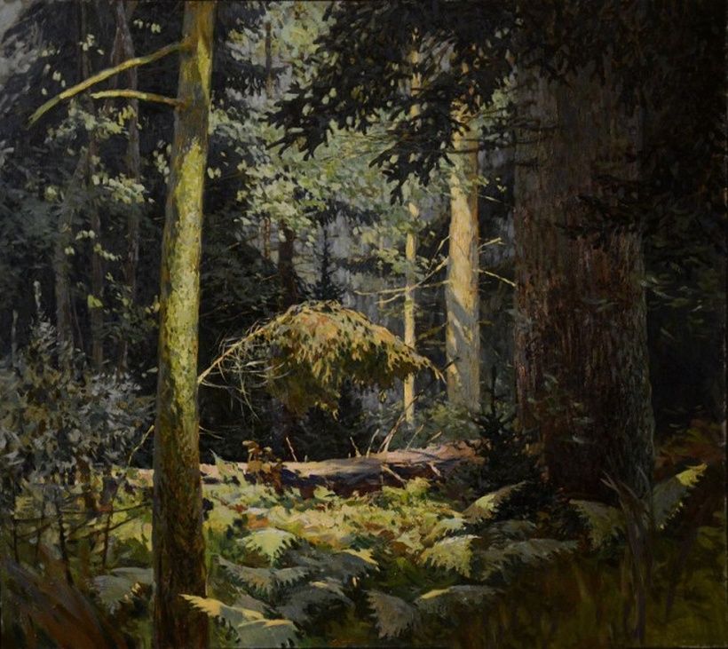 Forest. Canvas, oil.