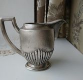 Antique silver creamer milk jug silver 800 Germany 1910