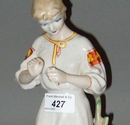 A 20th century Russian porcelain figure of a young