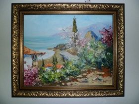 Spring in Crimea oil, canvas