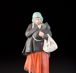 PORCELAIN FIGURINE: MOTHER WITH A NEWBORN Soviet Union, Moscow, Porcelain Manufactory