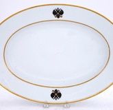Russian Porcelain Platter from the Coronation Service