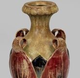 Amphora decorative vase with lustre glaze