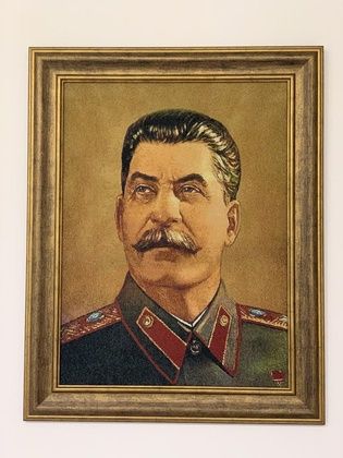 Old China Tapestry I.V. Stalin in perfect condition without holes
