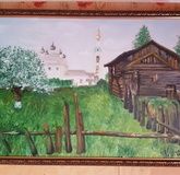 "Village" Canvas, oil