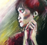 Portrait of Tsoi, canvas oil