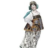 A porcelain figure of a woman from the Saratov region