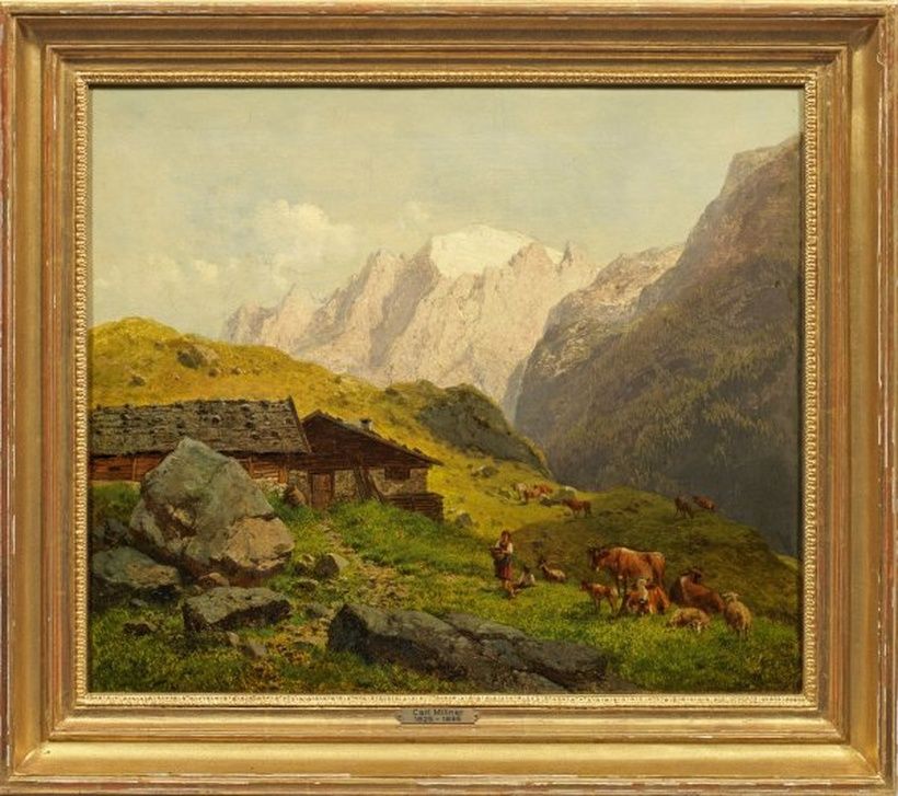Миллнер, Мюнхен, 1885: альпийские луга в живописи