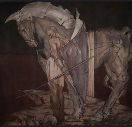 "Warrior" oil on canvas