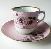 Teacup & Saucer Kuznetsov Russian Imperial Factory 1890s