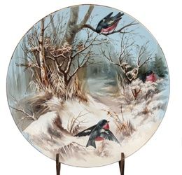 Kuznetsov decorative wall plate Winter landscape