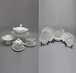 Kuznetsov Porcelain Partial Dinner Service