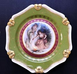 Cabinet Plate, Kuznetsov Russian Imperial Factory 1890s
