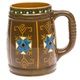 Керамическая чашка с живописью от Фарфорового завода Кузнецова