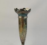 Candlestick, metal, silver