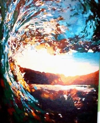 Wave wave Canvas acrylic