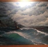 Beginning of the storm Oil on canvas