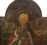 Portrait of Prince August Ludwig von Anhalt-Köthen: representative palace portrait.