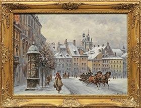 Ностальгические зимние пейзажи Варшавы