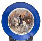 Porcelain plate "Napoleon in Moscow"