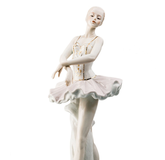 The figurine of a ballerina is made of heat-resistant ceramics.