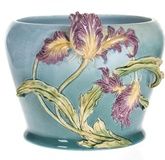 Earthenware vase "Irises"