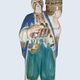 Штоф винтажная советская русская фарфоровая статуэтка украинского казака.