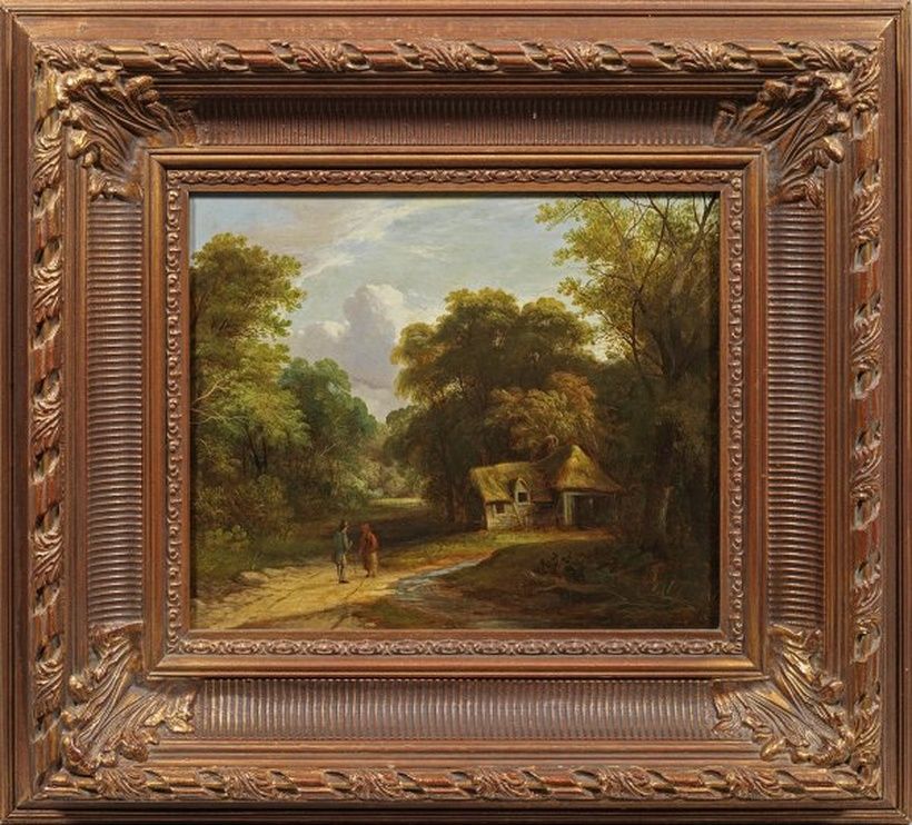 "Romantic Forest Landscape with a Cottage: The Art of Ledbrook"