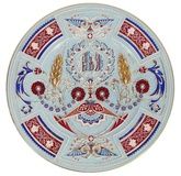 AN ANTIQUE RUSSIAN FAIENCE CHARGER BY KUZNETSOV