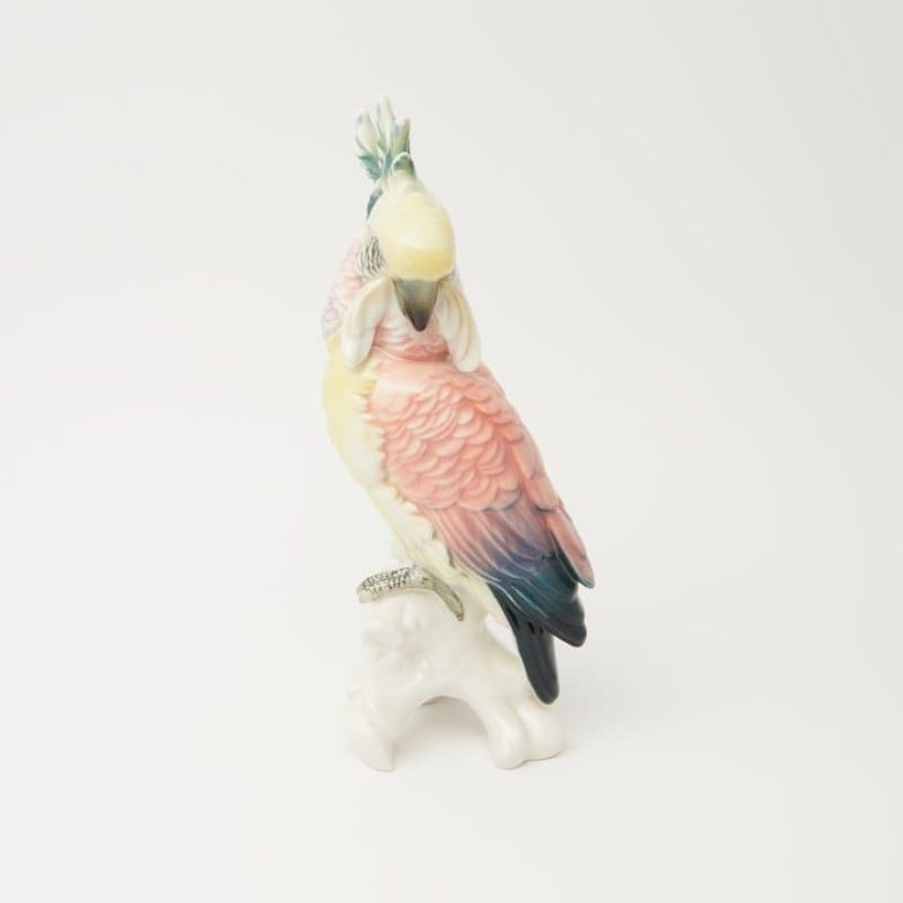 Parrot Cockatoo figurine.