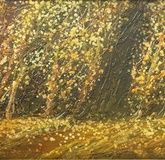 "Road in autumn oil, canvas"