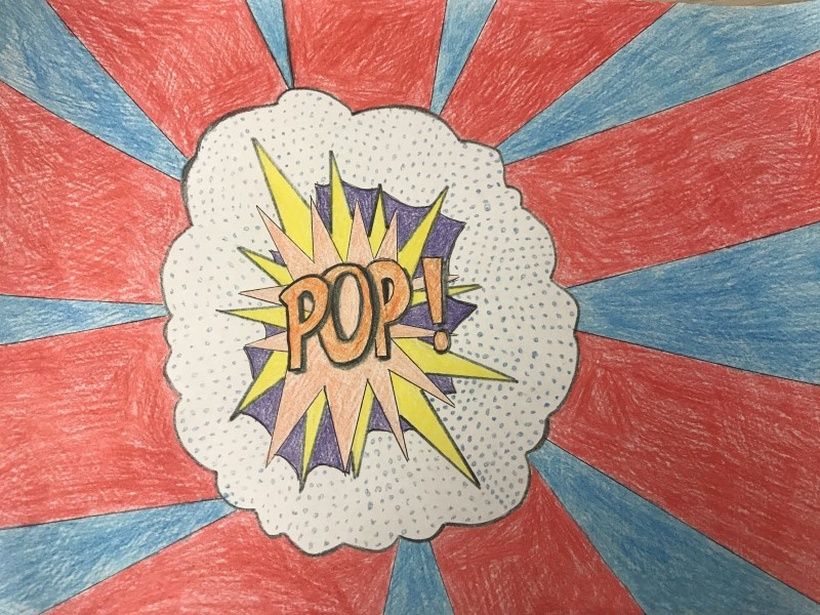 Pop art Paper, pencil