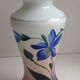 VASE PAINTING COLORED GLASS