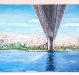 Bridge oil, canvas.