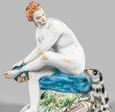 Rare Figure "Diana with Dog"