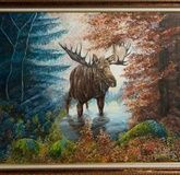 Forest giant oil, canvas.