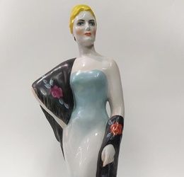 Porcelain sculpture Opera Singer Levko Kiev USSR h - 33 cm Original condition EXCELLENT