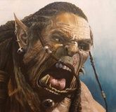 Warcraft "Durotan" oil on canvas.