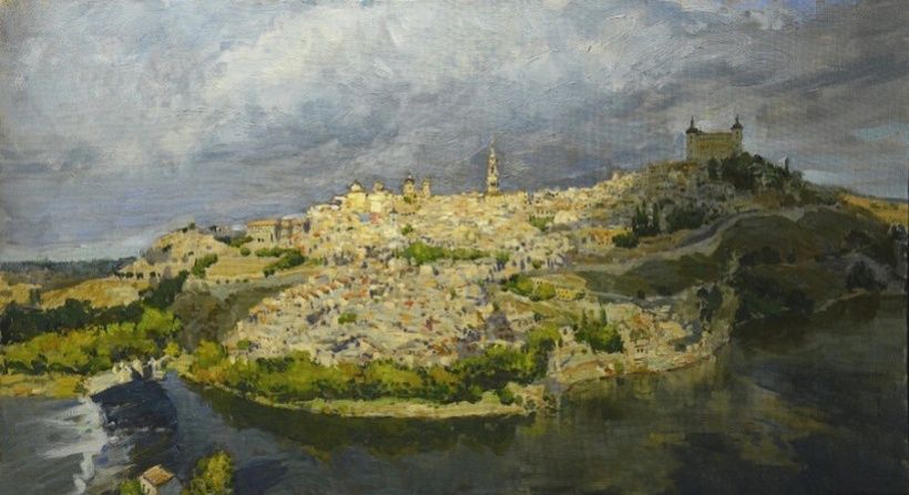 Toledo. Spain. Canvas, oil.