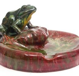 Kuznetsov ceramic ashtray "Frog"