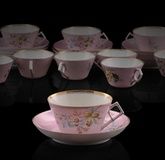 Фарфоровые чайные чашки от Кузнецова - 10 штук