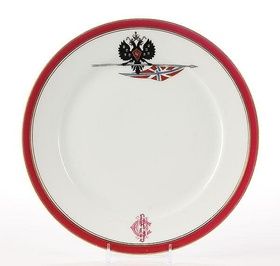 Фарфоровая тарелка Кузнецова, около 1900 года
