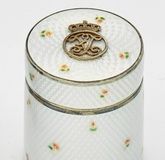 Small enamel decorative box