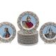 Набор русских портретных тарелок XIX века