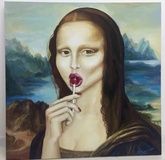 Just Lisa, oil, canvas