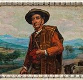 "Active artist of the first half of the 20th century: a realistic portrait of an Argentine gaucho."