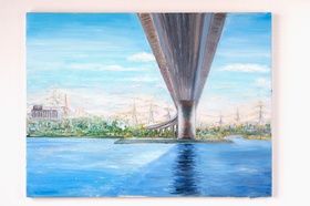 Bridge oil, canvas.